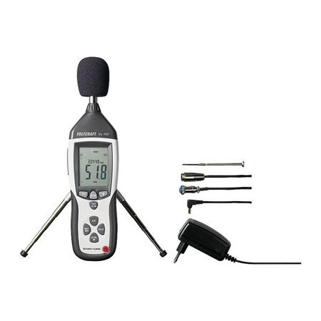 Voltcraft SL-451 Schallpegel-Messgerät, Lärm-Messgerät 31.5 Hz - 8 kHz (SL-451)