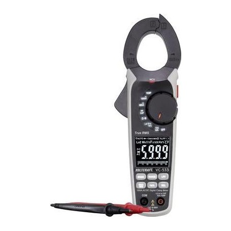 VOLTCRAFT VC-533 Stromzange digital CAT III 600 V Anzeige (Counts): 6000 (VC-8466770)