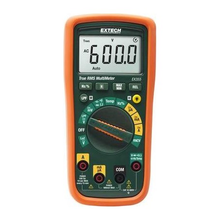 Extech EX355 Hand-Multimeter digital CAT III 600 V Anzeige (Counts): 6000 (EX355)
