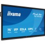 Iiyama 75"W IFP 40-Points Bonded DeepContrast - 75-Zoll 4K-UHD-Touchdisplay [Energieklasse G]  (TE7515A-B1AG)