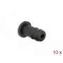 DeLOCK Copertura antipolvere per jack stereo da 3,5 mm femmina 10 pezzi nero (60251)