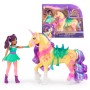 Unicorn Academy - Ava und Einhorn Leaf (mit echter Mhne und Schweif sowie Brste) (6072678)