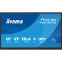 iiyama TE6512MIS-B4AG visualizzatore di messaggi Pannello piatto per segnaletica digitale 165,1 cm (65") LCD Wi-Fi 400 cd/m² 4K