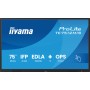 iiyama TE7512MIS-B4AG visualizzatore di messaggi Pannello piatto per segnaletica digitale 165,1 cm (65") LCD Wi-Fi 400 cd/m² 4K