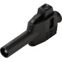 Voltcraft MP-4 Laborstecker mit Klemmanschluss Stecker gerade Stift-O Schwarz 50 St (VC-17002940)