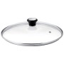 Tefal 28097912 coperchio per pentola Rotondo Nero, Acciaio, Trasparente (22646)