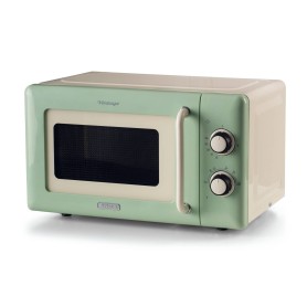 Ariete Linea Vintage 3960 Forno a microonde Vintage, 800W, Capacità 20L, 3 funzioni, 6 livelli di cottura, Timer, Verde (3960GR)