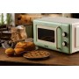 Ariete Linea Vintage 3960 Forno a microonde Vintage, 800W, Capacità 20L, 3 funzioni, 6 livelli di cottura, Timer, Verde (3960GR)