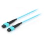 Equip 25555607 cavo a fibre ottiche 10 m MTP OM4 Ciano (25555607)