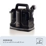 Ariete 2482 Spot Cleaner Heat Pro 750W, Pulitore per tappeti e tappezzerie,Lavatappeti, 750W, 2 serbatoi, Nero
