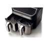 Ariete 4625 Friggitrice ad aria 9L, 2100W, Capacità 9L, Doppio cestello, Capacità di cottura 3,6kg, 11 programmi preimpostati,