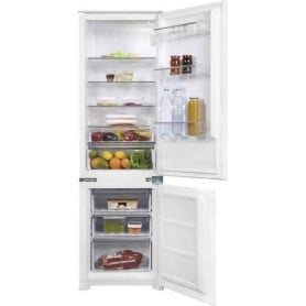 Exquisit EKGC270-70-E-040D Frigorifero-congelatore da incasso, altezza nicchia 177 cm, 249 L, porta scorrevole, bianco