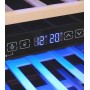 Exquisit WS2-114-GTE-160G Cantinetta frigo per vino, 55,2 cm di larghezza, 114 bottiglie, 2 zone di raffreddamento
