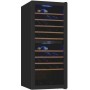 Exquisit WS2-114-GTE-160G Cantinetta frigo per vino, 55,2 cm di larghezza, 114 bottiglie, 2 zone di raffreddamento