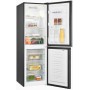 Exquisit KGC195-65-NF-330E Frigorifero-congelatore libera installazione, larghezza 48,5 cm, 193 L, NoFrost, aspetto acciaio inox