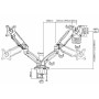 Equip 650121 supporto da tavolo per Tv a schermo piatto 68,6 cm (27") Nero Scrivania (650121)