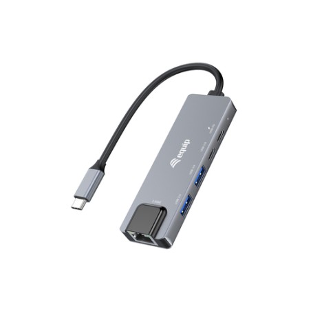 Equip 133496 replicatore di porte e docking station per laptop Cablato USB 3.2 Gen 1 (3.1 Gen 1) Type-C Grigio