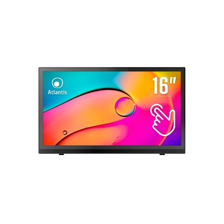Atlantis Land A05-T16A-VHM Monitor PC 39,6 cm (15.6") 1920 x 1080 Pixel Full HD LED Touch screen Nero