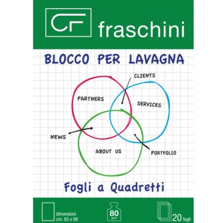 CF5BLOCCOQUADRETTI20 FOGLIF.TO66X95 (BL-002)