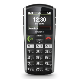 Emporia SIMPLICITY-LTE 5,08 cm (2") 90 g Nero, Argento Telefono di livello base (V27.LTE.V3.BK)