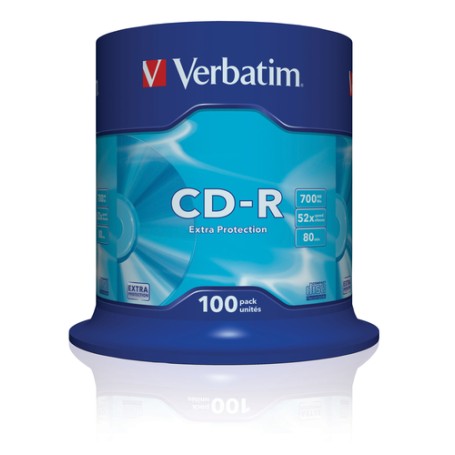 Verbatim CD-R Extra Protection 700 MB 100 pz (43411)