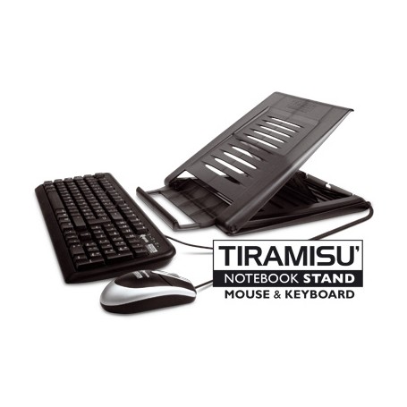 Hamlet Kit Tiramisù piattaforma per Notebook con tastiera e mouse usb (XTMS100KM)