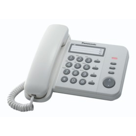 Panasonic KX-TS520EX1W telefono Identificatore di chiamata Bianco (KX-TS520EX1W)