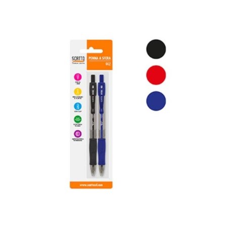 CF2 PENNE SFERA 1 MM NERO-BLU (595)