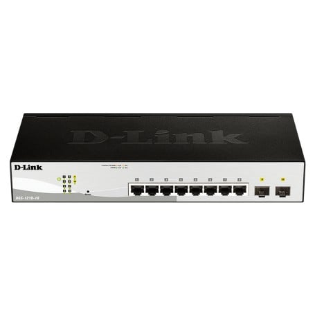 D-Link DGS-1210-10 switch di rete Gestito L2 Gigabit Ethernet (10/100/1000) 1U Nero, Grigio (DGS-1210-10)