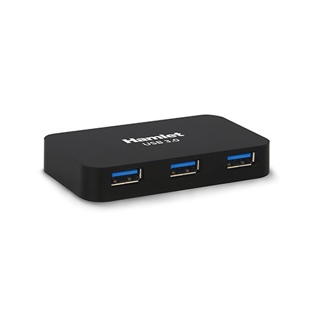 Hamlet Hub usb 3.0 a 4 porte 5 Gbps (XHUB430BK)