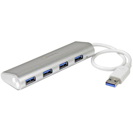 StarTech.com Hub USB 3.0 a 4 porte compatto e portatile con cavo integrato (ST43004UA)