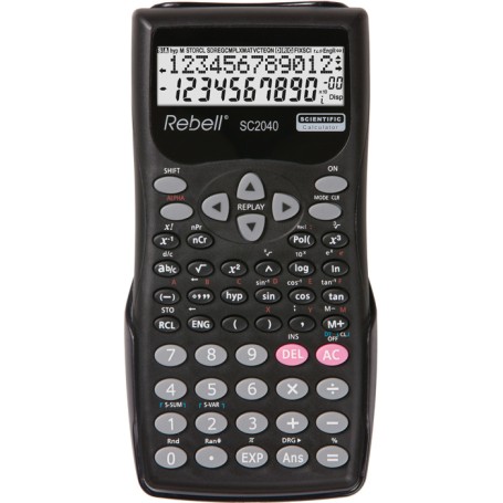 Rebell SC2040 calcolatrice Tasca Calcolatrice scientifica Nero (SC2040)