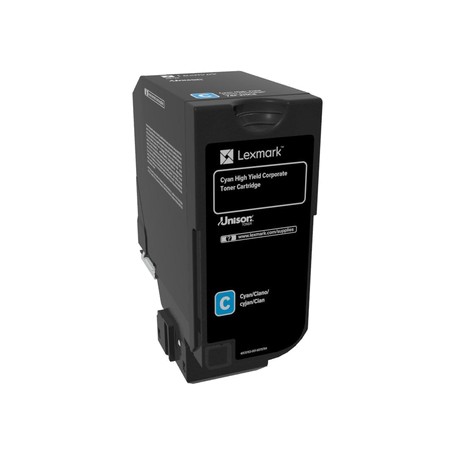 Lexmark 74C2HCE cartuccia toner 1 pz Originale Ciano (74C2HCE)
