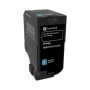 Lexmark 74C2HCE cartuccia toner 1 pz Originale Ciano (74C2HCE)