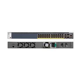 Netgear M4300-28G-PoE+ Gestito L3 Gigabit Ethernet (10/100/1000) Supporto Power over Ethernet (PoE) 1U Nero (GSM4328PB-100NES)
