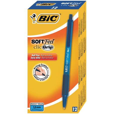 BIC 8373982 penna a sfera Blu Penna a sfera retrattile a clip 12 pz (837398)