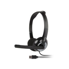 Hamlet Smart Headset cuffia per computer con microfono e connessione usb (HHEADMUS)