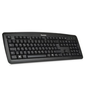 Hamlet Tastiera usb professionale con layout in lingua Tedesca colore nero (XKKITA2-D1W-BK)