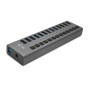 i-tec U3CHARGEHUB13 Caricabatterie per dispositivi mobili Grigio Interno (U3CHARGEHUB13)