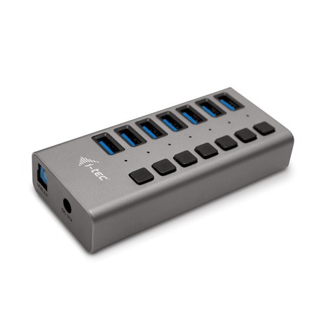 i-tec U3CHARGEHUB7 Caricabatterie per dispositivi mobili Grigio Interno (U3CHARGEHUB7)