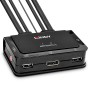 Lindy 42344 switch per keyboard-video-mouse (kvm) Montaggio rack Nero (42344)