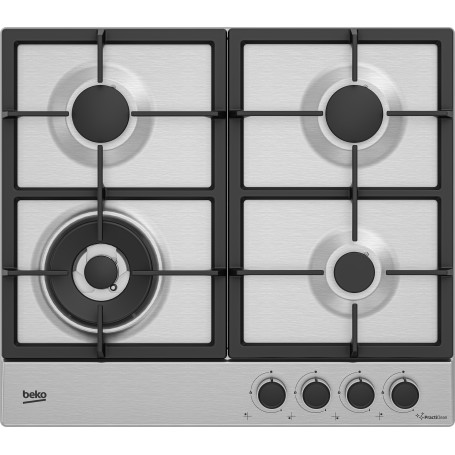 Beko HIAW64225SXE Acciaio inox Da incasso 60 cm Gas 4 Fornello(i) (7751688318)