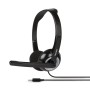 Hamlet Smart Auricolare Cablato A Padiglione Ufficio Nero, Argento (HHEADMJJ)