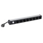 bticino C915308CL prolunghe e multiple 3 m 8 presa(e) AC Interno Nero, Grigio (LG-C915308CL)