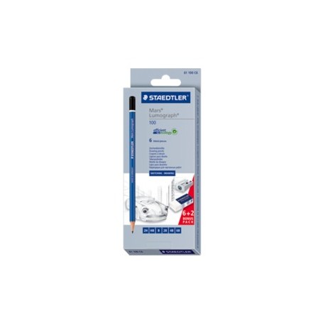 Staedtler Mars Lumograph 100 Multi 6 pz (61 100 C6)