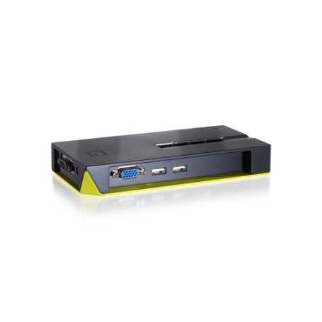 LevelOne KVM-0422 switch per keyboard-video-mouse (kvm) Nero, Verde (KVM-0422)