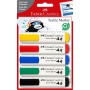Faber-Castell 159520 marcatore permanente Punta smussata Nero, Blu, Verde, Rosso, Giallo 5 pz (159520)