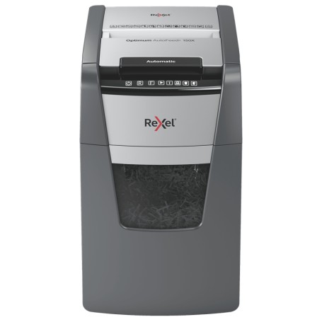 Rexel Optimum AutoFeed+ 150X A distruggi documenti Triturazione incrociata 55 dB 22 cm Nero, Grigio (2020150XEU)