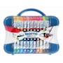 FILA Valigetta 24 Tubi Tempera Giotto - Contiene 22 Tubetti Colore Da 12Ml, 2 Tubetti Bianco/Nero Da 21Ml E 2 Pennelli (F305100)