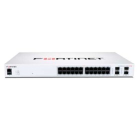 Fortinet FS-124F-POE switch di rete Gigabit Ethernet (10/100/1000) Supporto Power over Ethernet (PoE) 1U Bianco (FS-124F-POE)